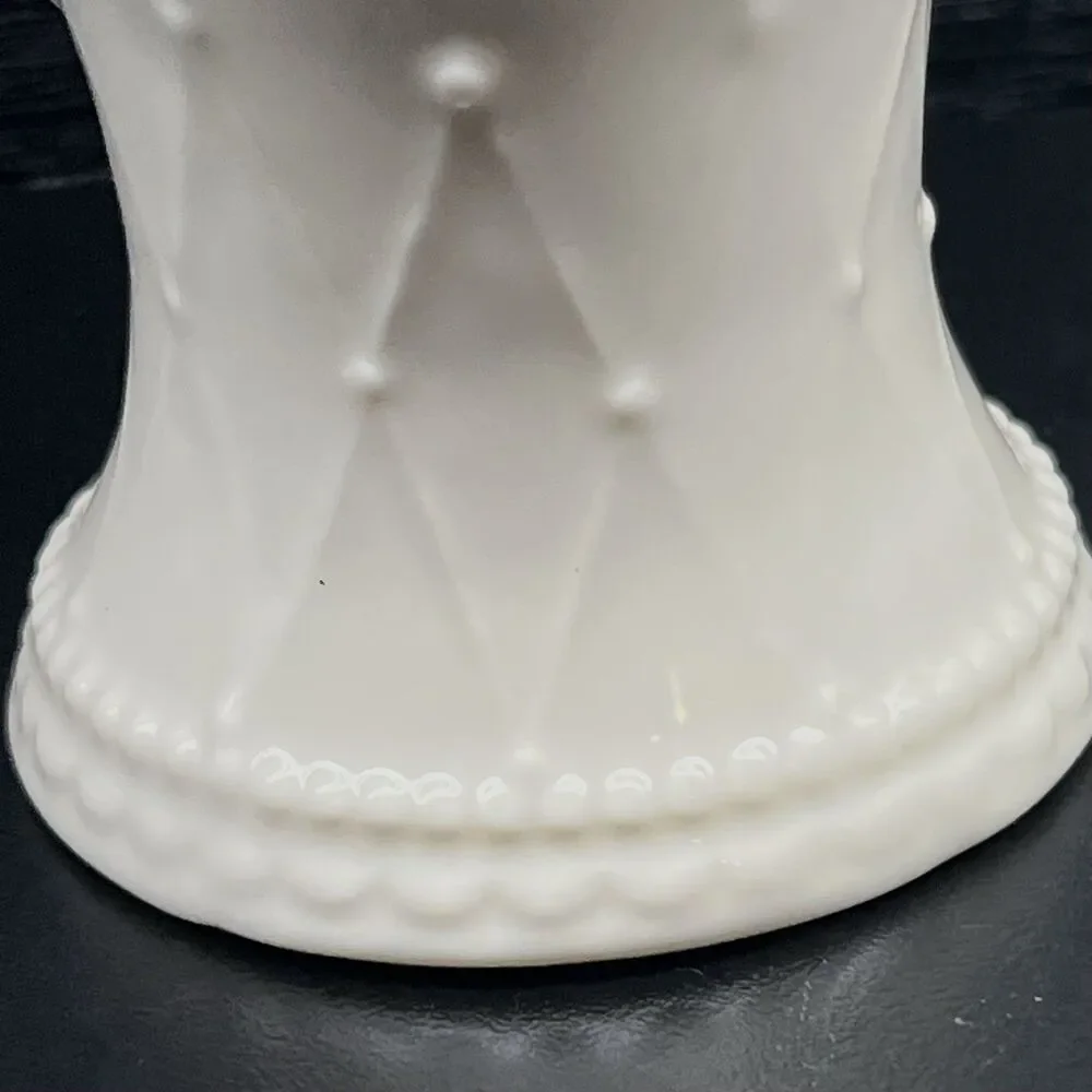 Valentines/Wedding Vase “Two Hearts…One Love..” Embossed Roses, Gold Tone Trim